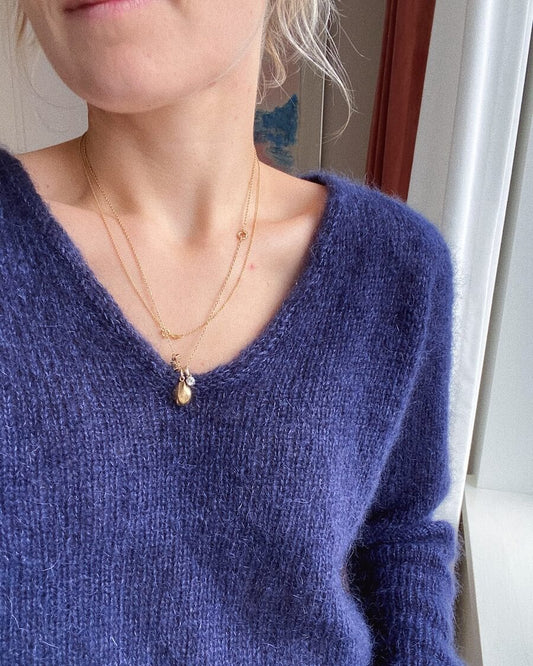 Kumulus Bluse Strickpaket - Silkhair doppelfädig