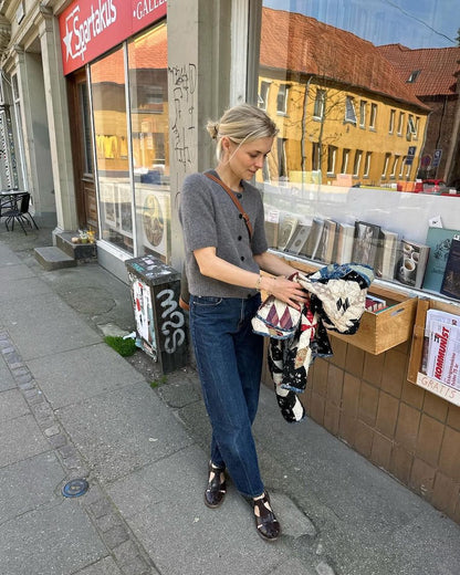 Maggie Cardigan Strickpaket - Cool Wool und Silkhair