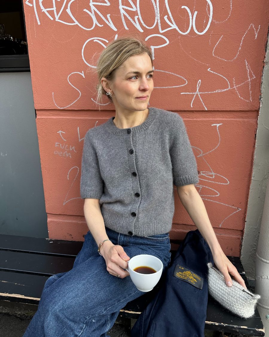 Maggie Cardigan Strickpaket - Cool Wool und Silkhair