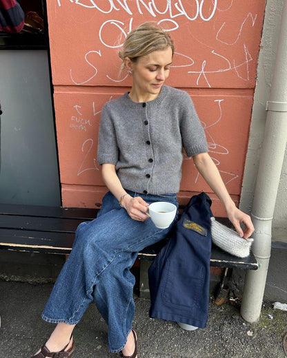 Maggie Cardigan Strickpaket - Cool Wool und Silkhair