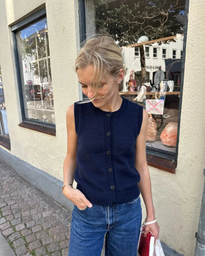 Maggie Vest Strickpaket - Cool Wool Big