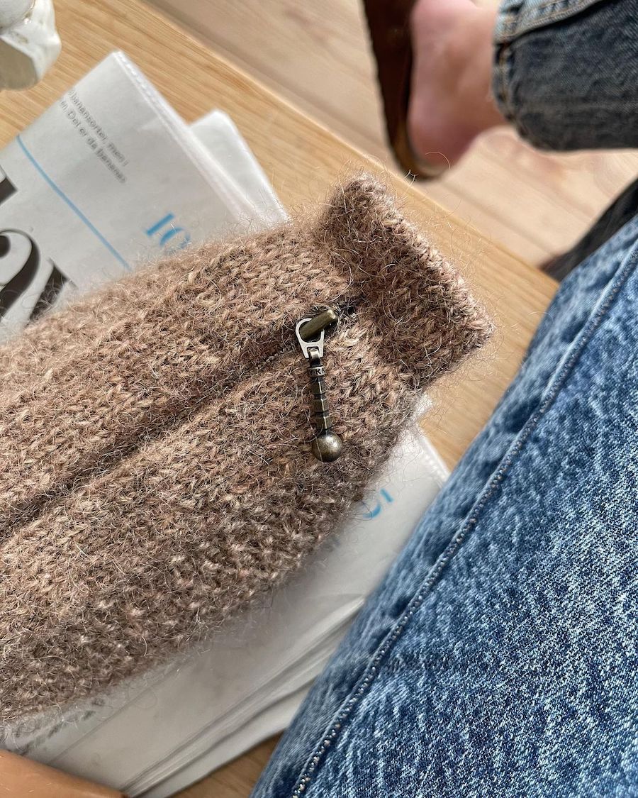 Marie Clutch Anleitung - PetiteKnit