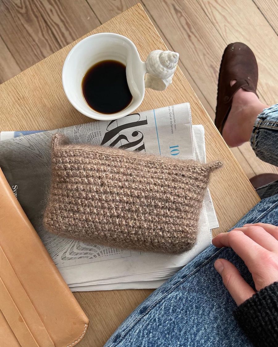 Marie Clutch Anleitung - PetiteKnit