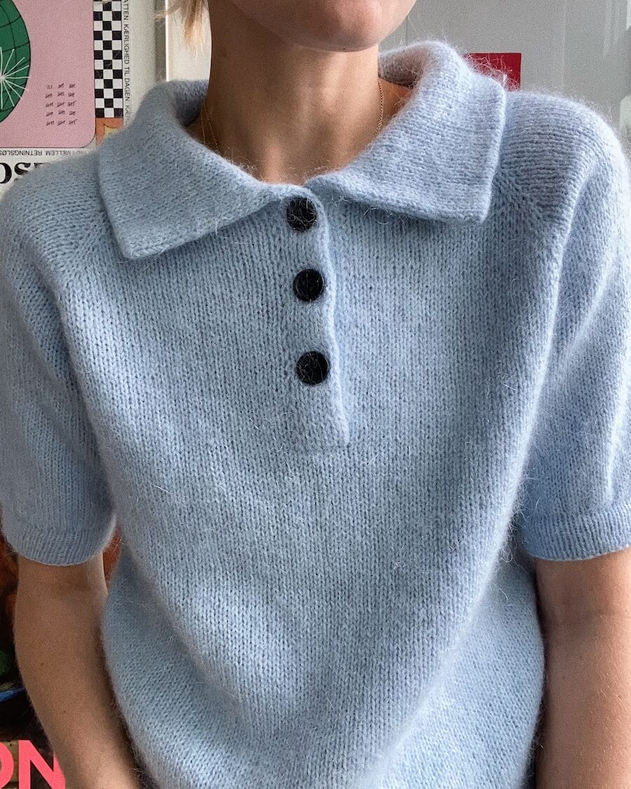 Maude Tee Strickpaket - Ecopuno und Silkhair