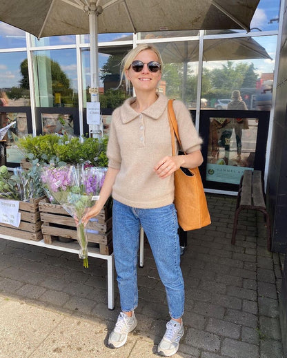 Maude Tee Strickpaket - Ecopuno und Silkhair