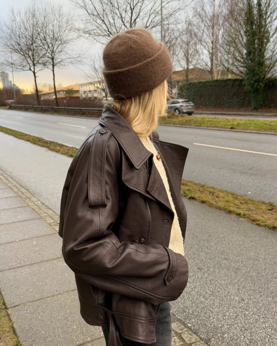 Oslo Mütze Strickpaket - Cool Wool und Silkhair