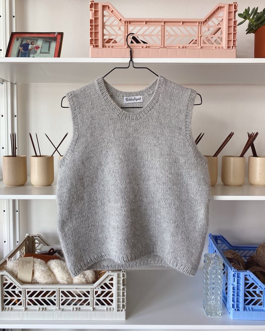 Stockholm Pullunder Strickpaket - Cool Wool und Silkhair