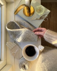 Schere mit Storchenmotiv - PetiteKnit