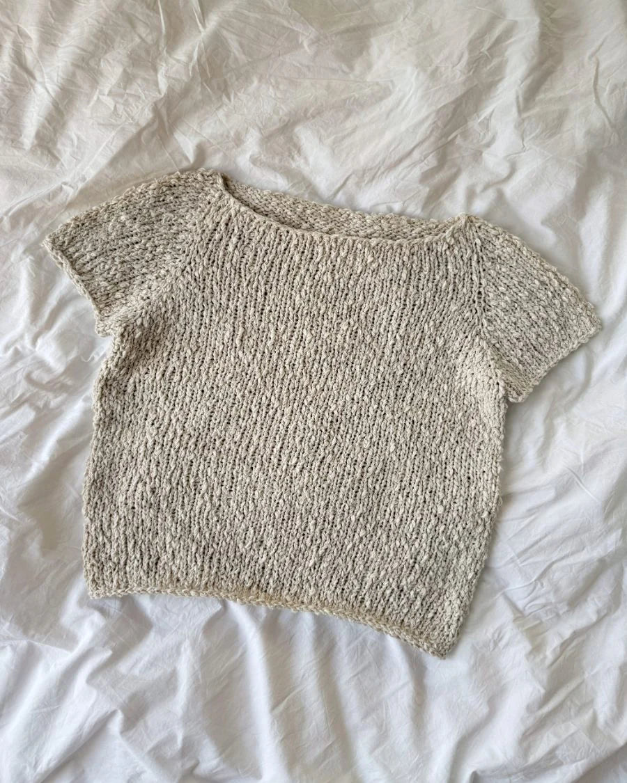 Wave Tee Strickpaket - Popcorn (doppelfädig)