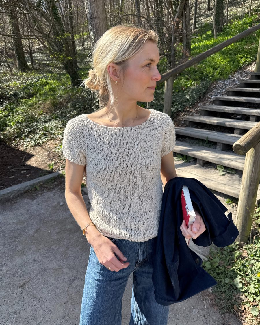 Wave Tee Strickpaket - Popcorn (doppelfädig)