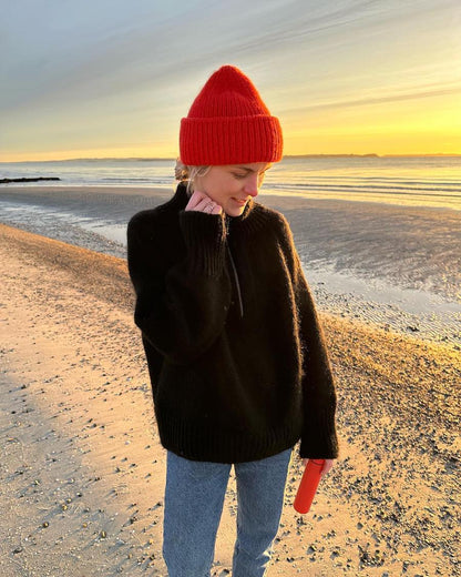 Zipper Sweater Strickpaket - Alta Moda Alpaca und Silkhair