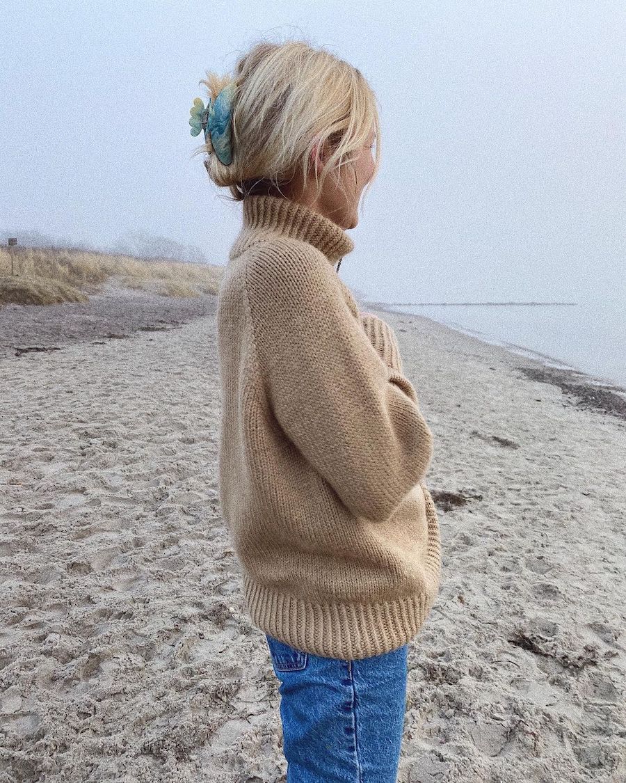 Zipper Sweater Strickpaket - Alta Moda Alpaca und Silkhair