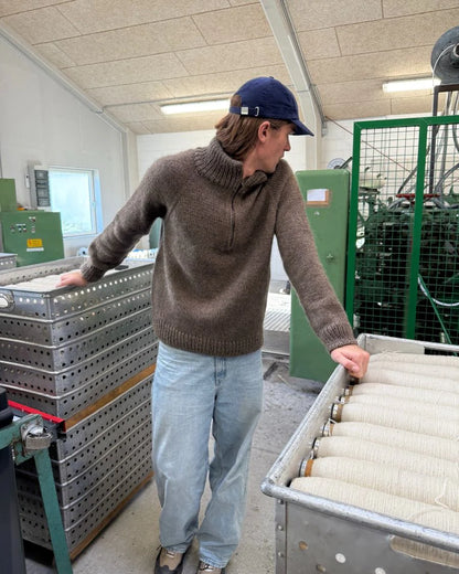 Zipper Sweater Man Strickpaket - Alta Moda Alpaca und Silkhair