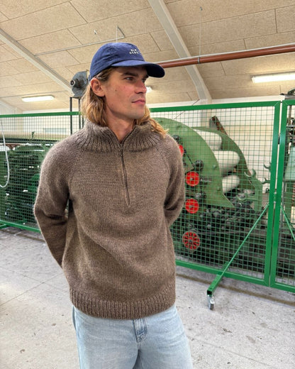 Zipper Sweater Man Strickpaket - Alta Moda Alpaca und Silkhair