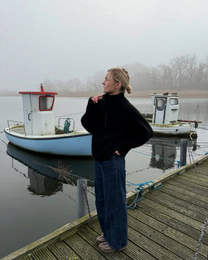 Zipper Sweater Strickpaket - Alta Moda Alpaca und Silkhair