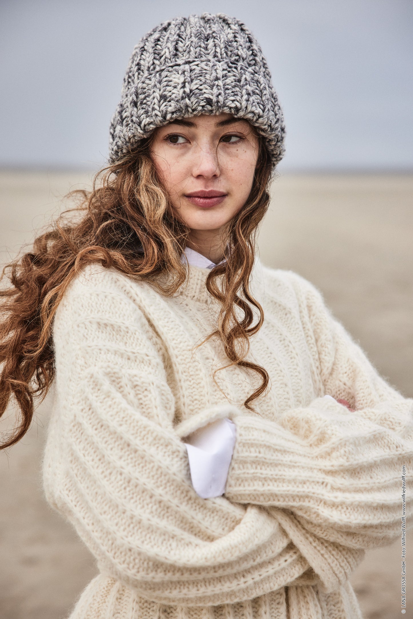 Pullover mit Rückschlitz und Gürtel Alpaca Moda